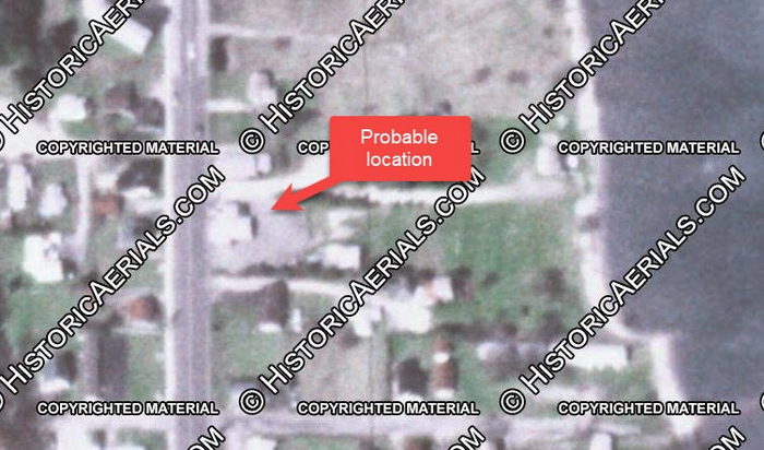 Blue Waters Restaurant (Viteks Restaurant) - 1981 Aerial (newer photo)